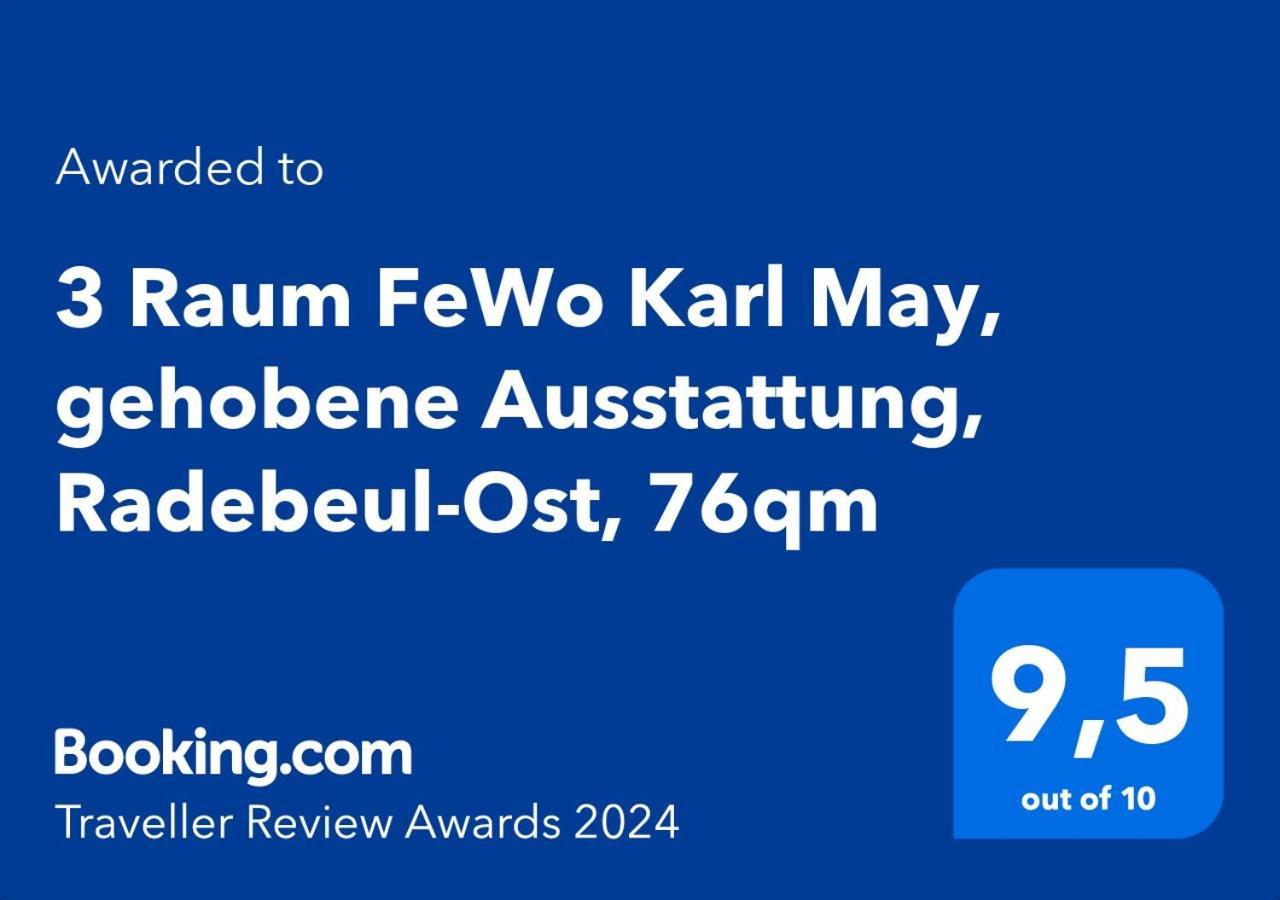 3 Raum Fewo Karl May, Gehobene Ausstattung, Radebeul-Ost, 76Qm ภายนอก รูปภาพ